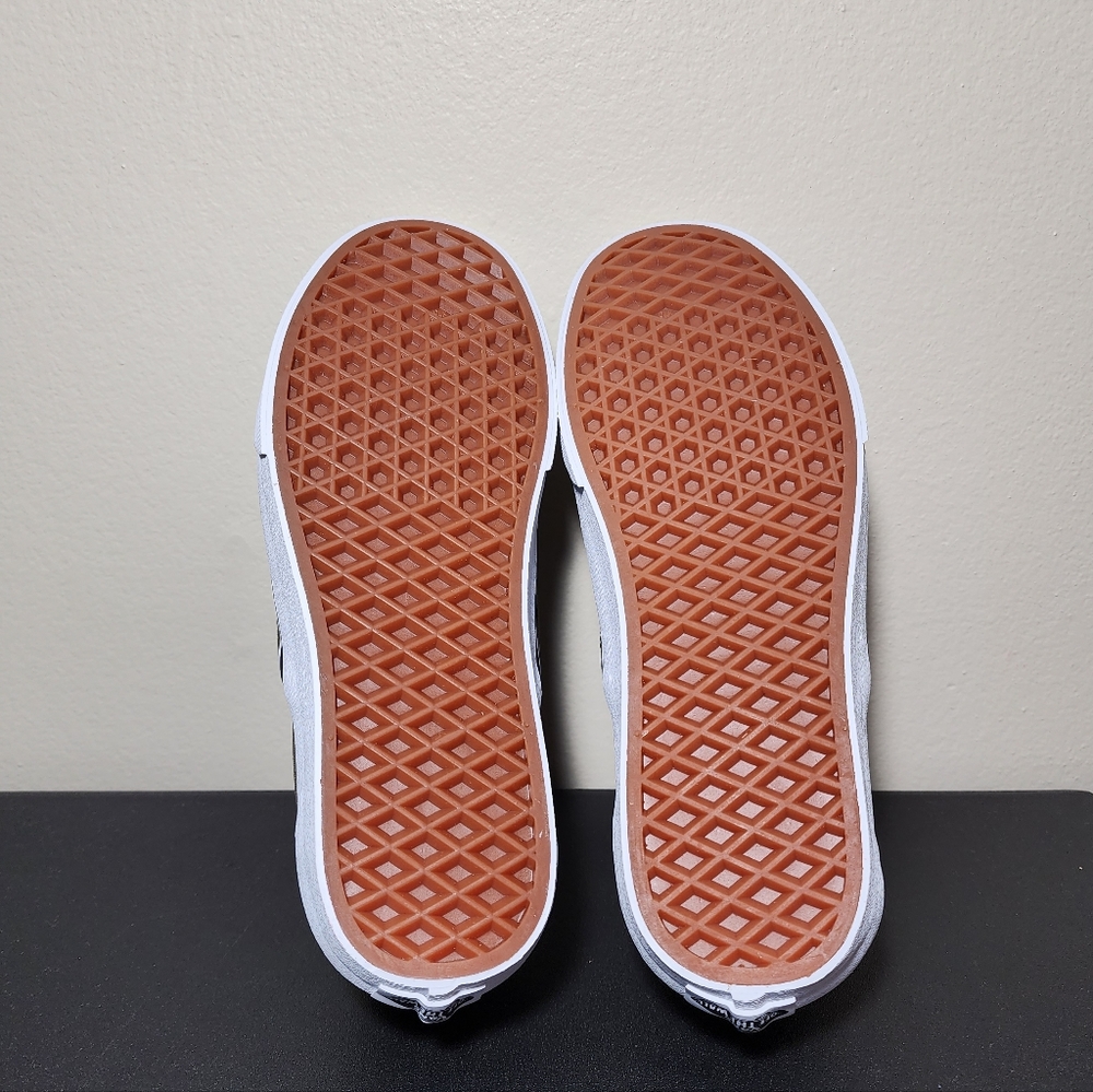 Vans Classic Slip On Green White Canvas Women's Shoes NEW - Picture 9 of 14